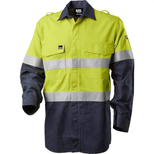 Picture of Bool-Workwear, Shirt, Long Sleeve, Flame Retardant, Rip-Stop, FR Tape